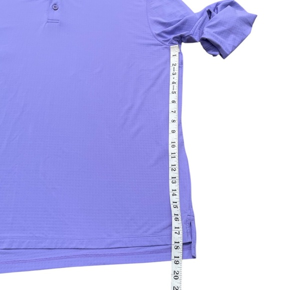IBKUL Modern Fit Long Sleeve Polo UPF 50+ Quick Dry Mens XL Purple Golf Outdoor - Picture 7 of 13